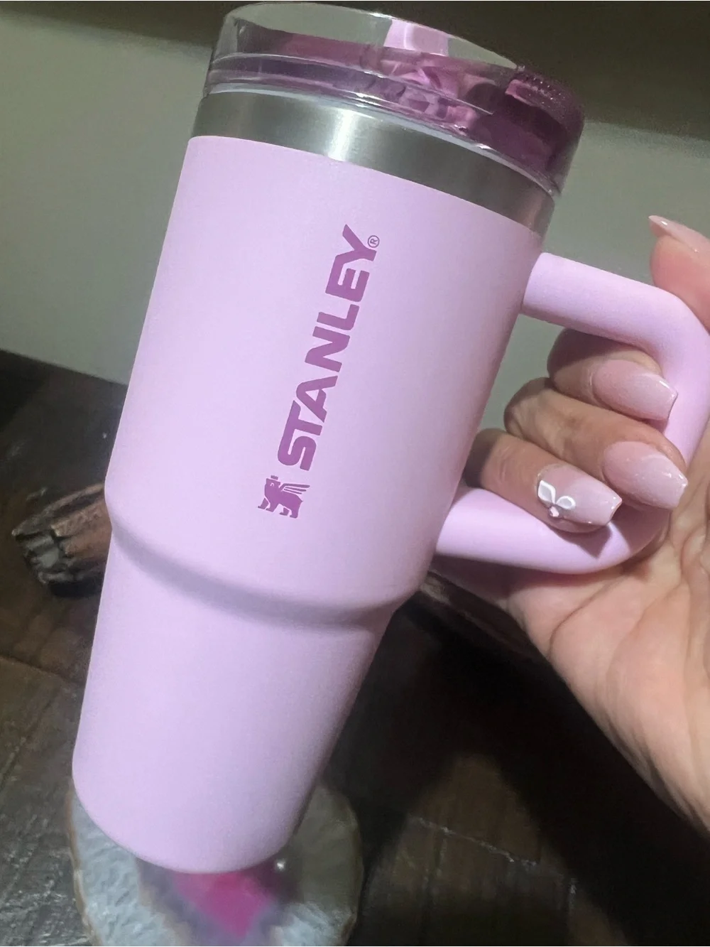 Stanley 14oz Quencher ProTour Flip Straw Tumbler- Cherry Blossom